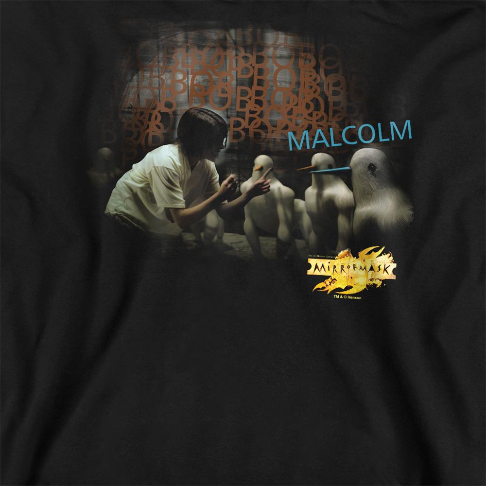 Black - Side - MirrorMask Unisex Adult Bob Malcom Sweatshirt