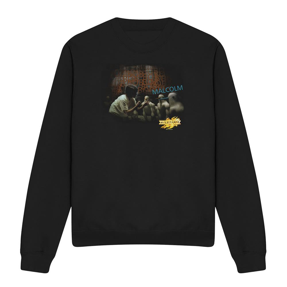Black - Front - MirrorMask Unisex Adult Bob Malcom Sweatshirt