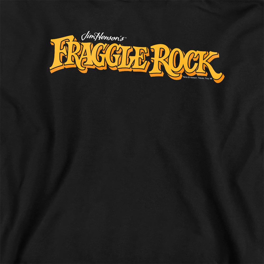 Black - Side - Fraggle Rock Unisex Adult Logo Sweatshirt
