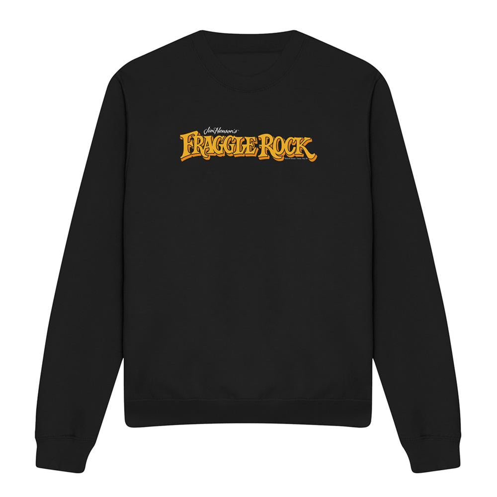 Black - Front - Fraggle Rock Unisex Adult Logo Sweatshirt