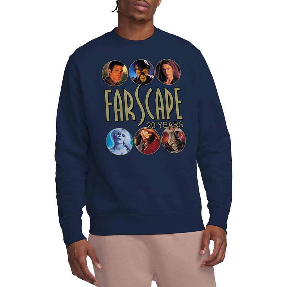 Navy - Back - Farscape Unisex Adult 20 Years Sweatshirt