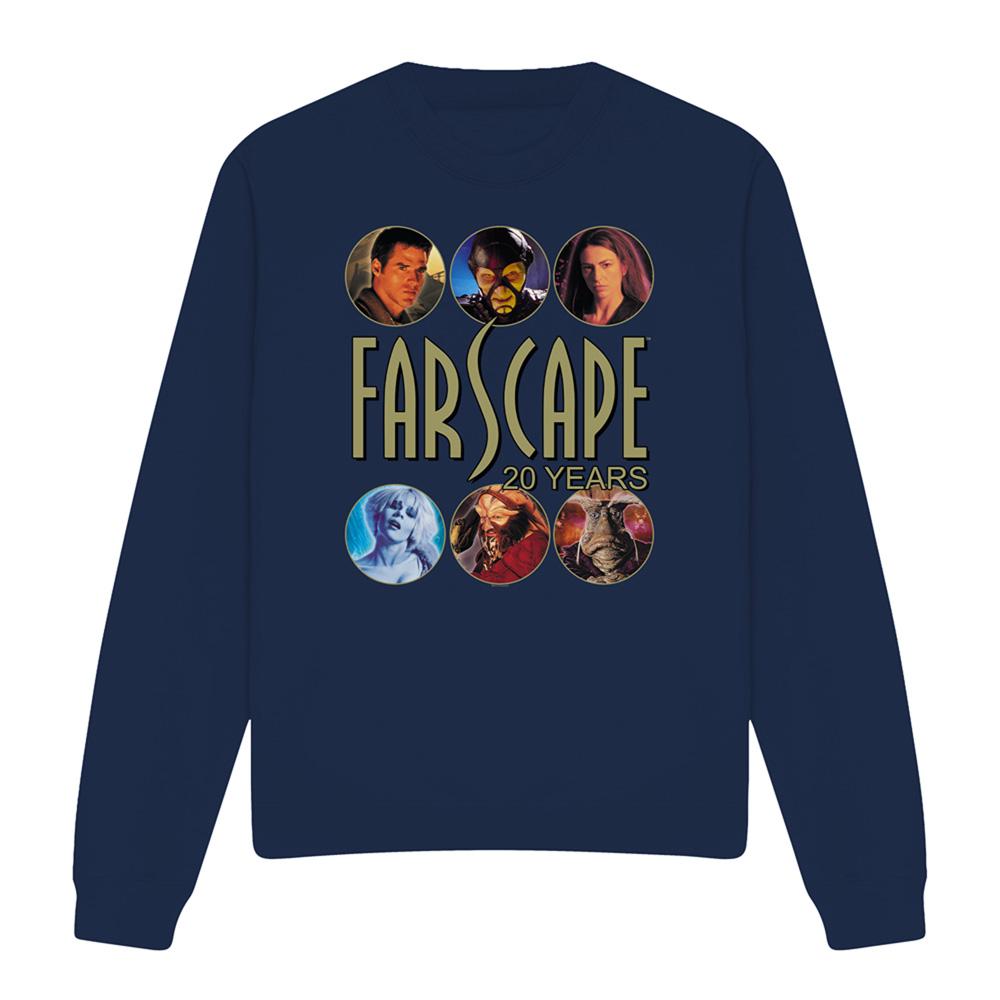 Navy - Front - Farscape Unisex Adult 20 Years Sweatshirt