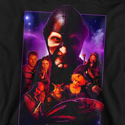 Black - Side - Farscape Unisex Adult 20 Years Collage Sweatshirt