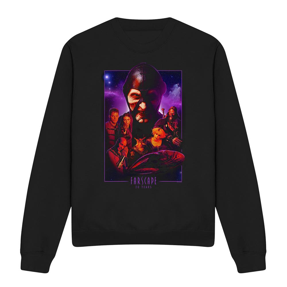 Black - Front - Farscape Unisex Adult 20 Years Collage Sweatshirt