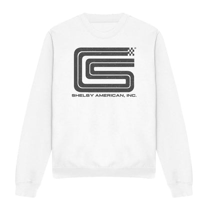 White - Front - Carroll Shelby Unisex Adult Vintage Sweatshirt
