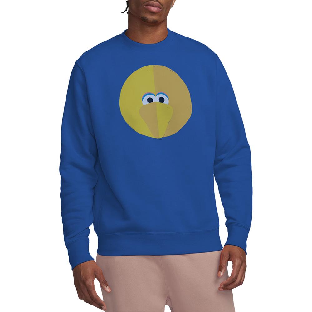 Royal Blue - Back - Sesame Street Unisex Adult Big Bird Beak Sweatshirt