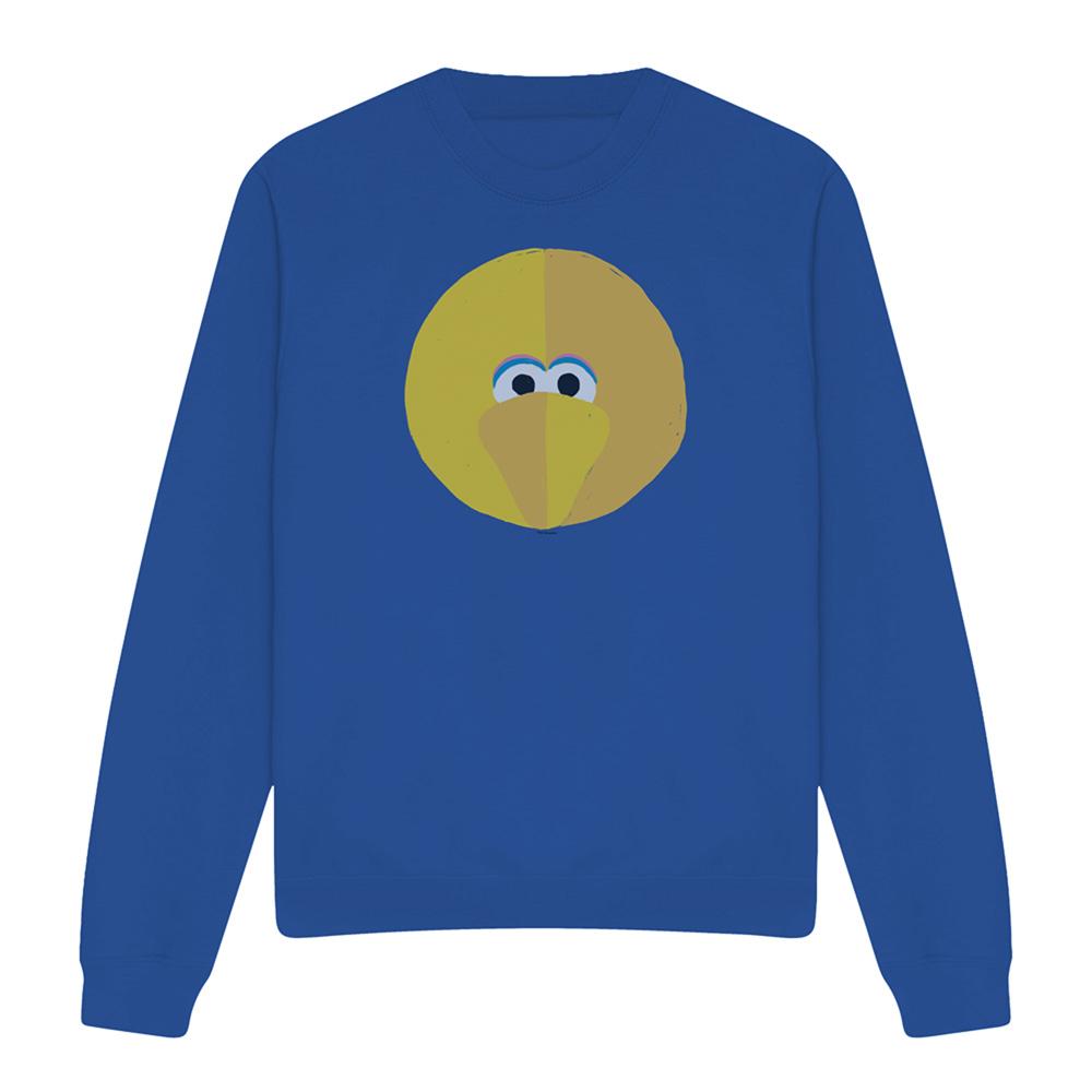 Royal Blue - Front - Sesame Street Unisex Adult Big Bird Beak Sweatshirt