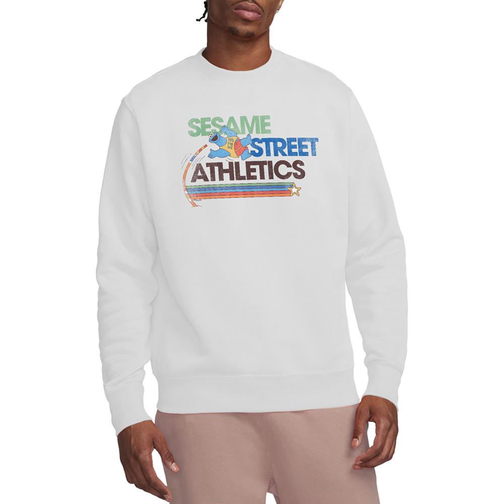 White - Back - Sesame Street Unisex Adult Street Athletics Sweatshirt
