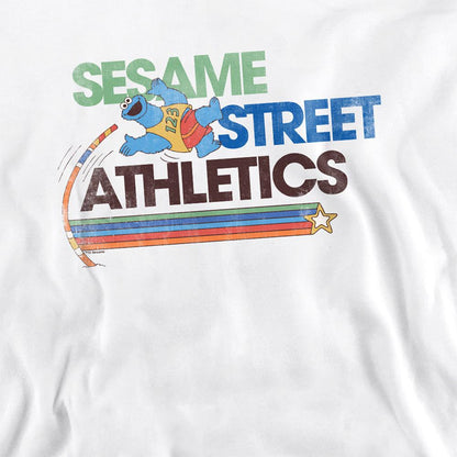 White - Side - Sesame Street Unisex Adult Street Athletics Sweatshirt