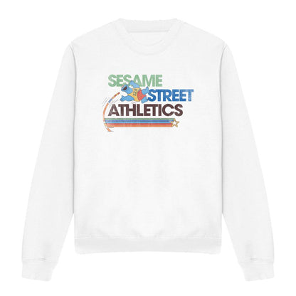 White - Front - Sesame Street Unisex Adult Street Athletics Sweatshirt