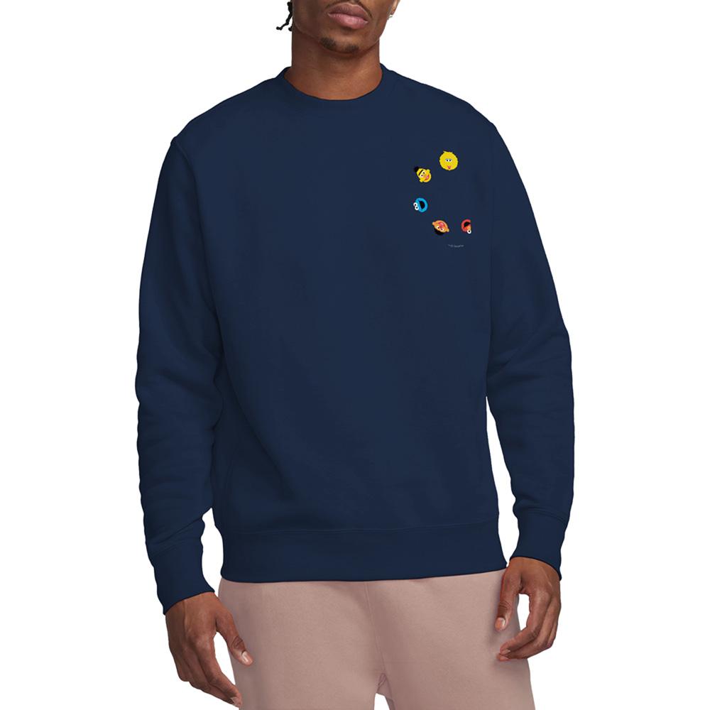 Navy - Back - Sesame Street Unisex Adult Heads Sweatshirt