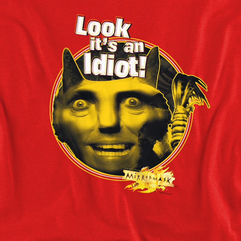 Red - Side - MirrorMask Unisex Adult Riddle Me This Sweatshirt