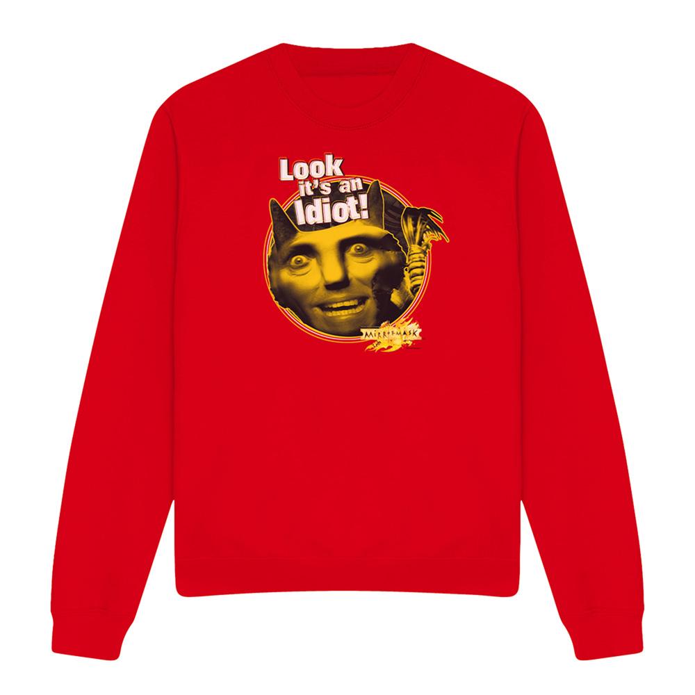 Red - Front - MirrorMask Unisex Adult Riddle Me This Sweatshirt
