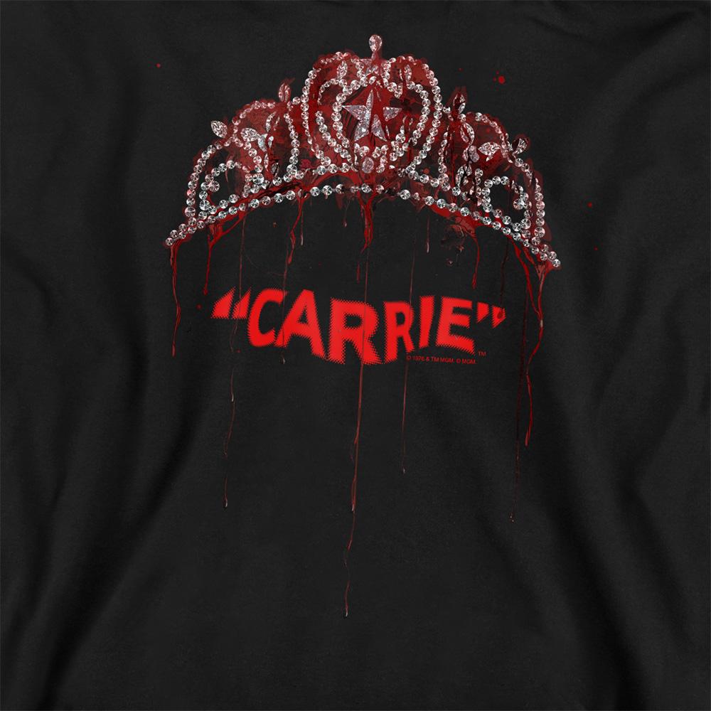 Black - Side - Carrie Unisex Adult Prom Queen Sweatshirt