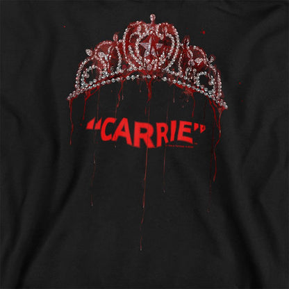 Black - Side - Carrie Unisex Adult Prom Queen Sweatshirt
