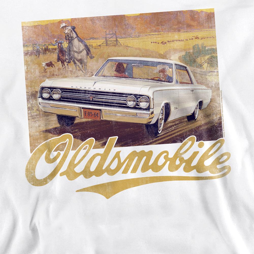 White - Side - Oldsmobile Unisex Adult Western Sweatshirt