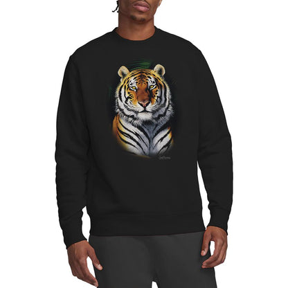 Black - Back - Wildlife Unisex Adult Jungle Fire Sweatshirt