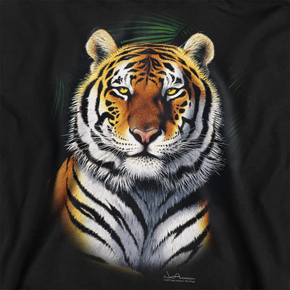 Black - Side - Wildlife Unisex Adult Jungle Fire Sweatshirt