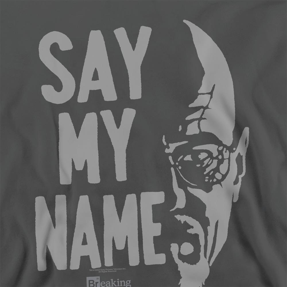 Charcoal - Side - Breaking Bad Unisex Adult Say My Name Sweatshirt