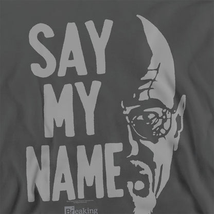 Charcoal - Side - Breaking Bad Unisex Adult Say My Name Sweatshirt