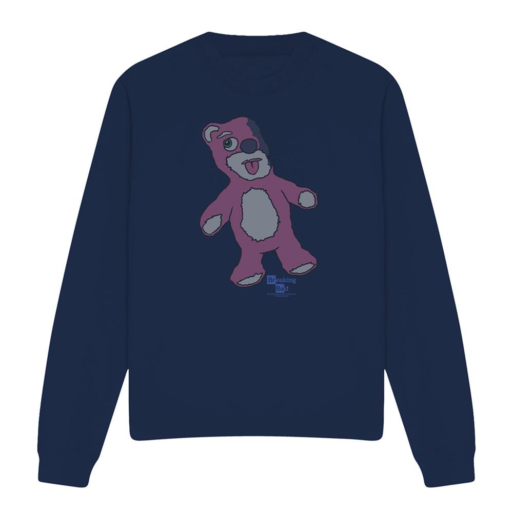Navy - Front - Breaking Bad Unisex Adult Tread Lightly Bear Sweatshirt