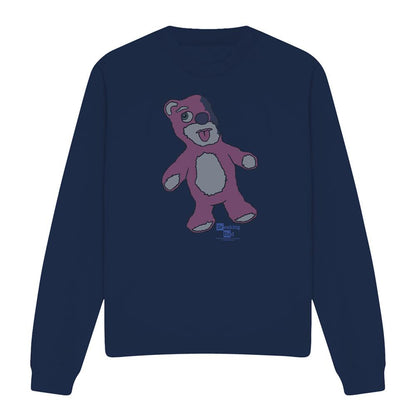 Navy - Front - Breaking Bad Unisex Adult Tread Lightly Bear Sweatshirt