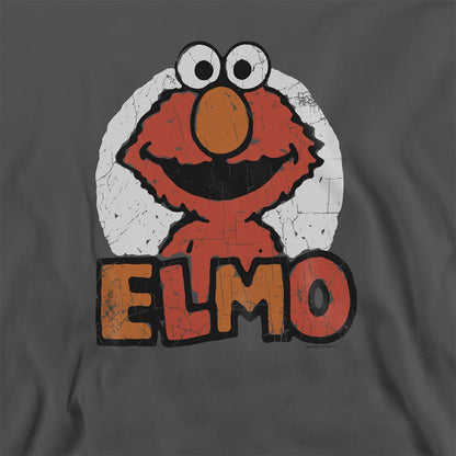 Charcoal - Side - Sesame Street Unisex Adult Elmo Sweatshirt