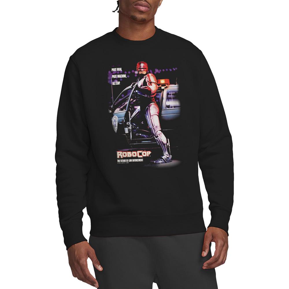 Black - Back - Robocop Unisex Adult Poster Sweatshirt