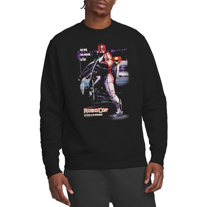 Black - Back - Robocop Unisex Adult Poster Sweatshirt