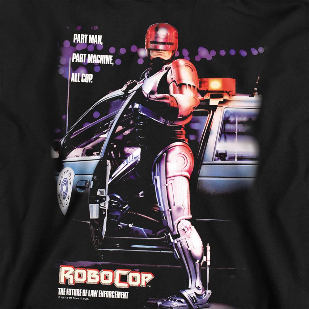 Black - Side - Robocop Unisex Adult Poster Sweatshirt