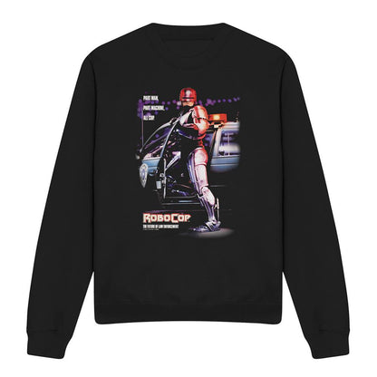 Black - Front - Robocop Unisex Adult Poster Sweatshirt