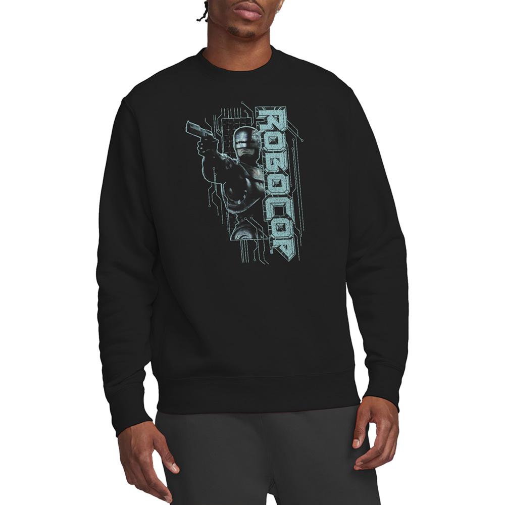 Black - Back - Robocop Unisex Adult Murphy Split Sweatshirt