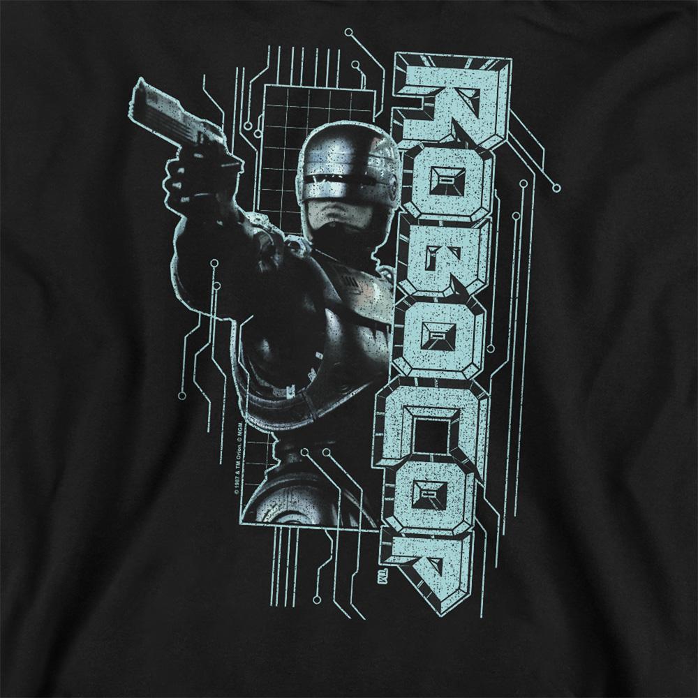 Black - Side - Robocop Unisex Adult Murphy Split Sweatshirt