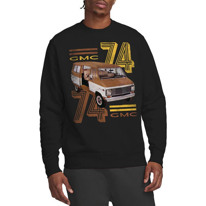 Black - Back - GMC Unisex Adult 74 Sweatshirt