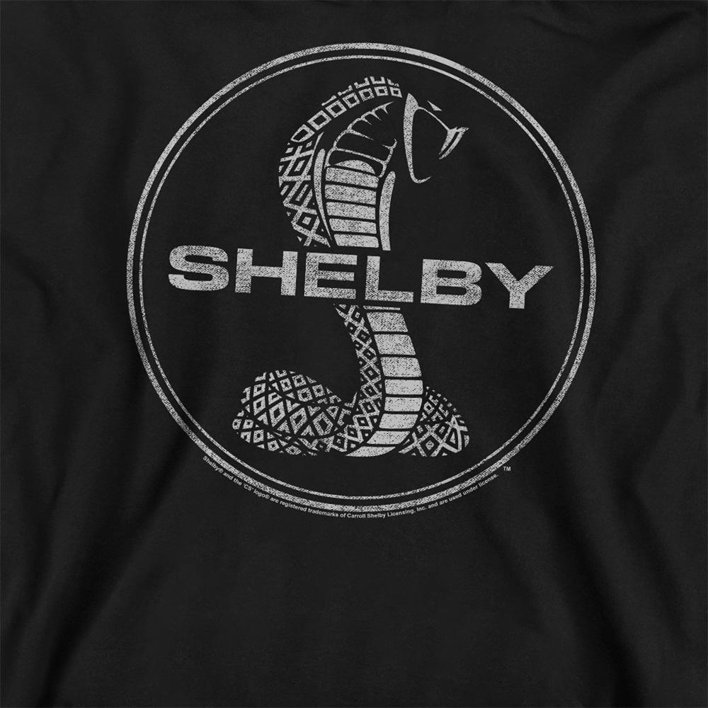 Black - Side - Carroll Shelby Unisex Adult One Color Cobra Sweatshirt