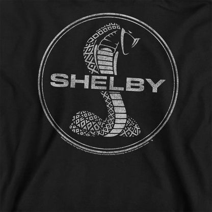 Black - Side - Carroll Shelby Unisex Adult One Color Cobra Sweatshirt