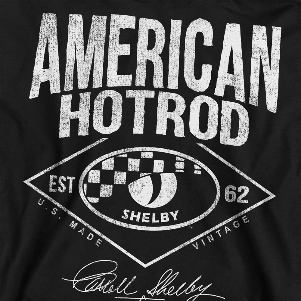 Black - Side - Carroll Shelby Unisex Adult American Hotrod Sweatshirt