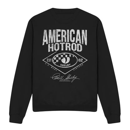 Black - Front - Carroll Shelby Unisex Adult American Hotrod Sweatshirt