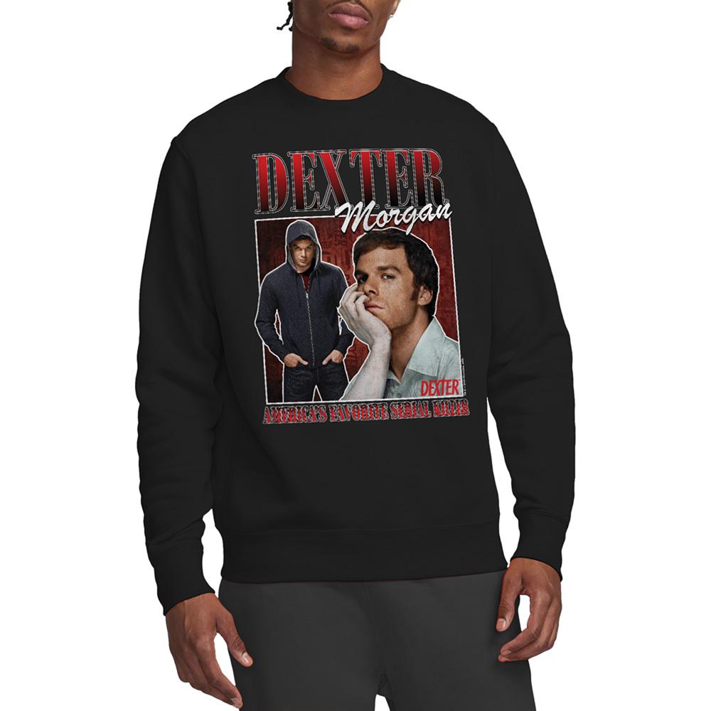 Black - Back - Dexter Unisex Adult Sweatshirt