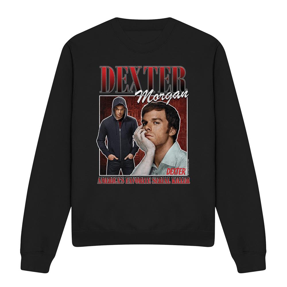 Black - Front - Dexter Unisex Adult Sweatshirt
