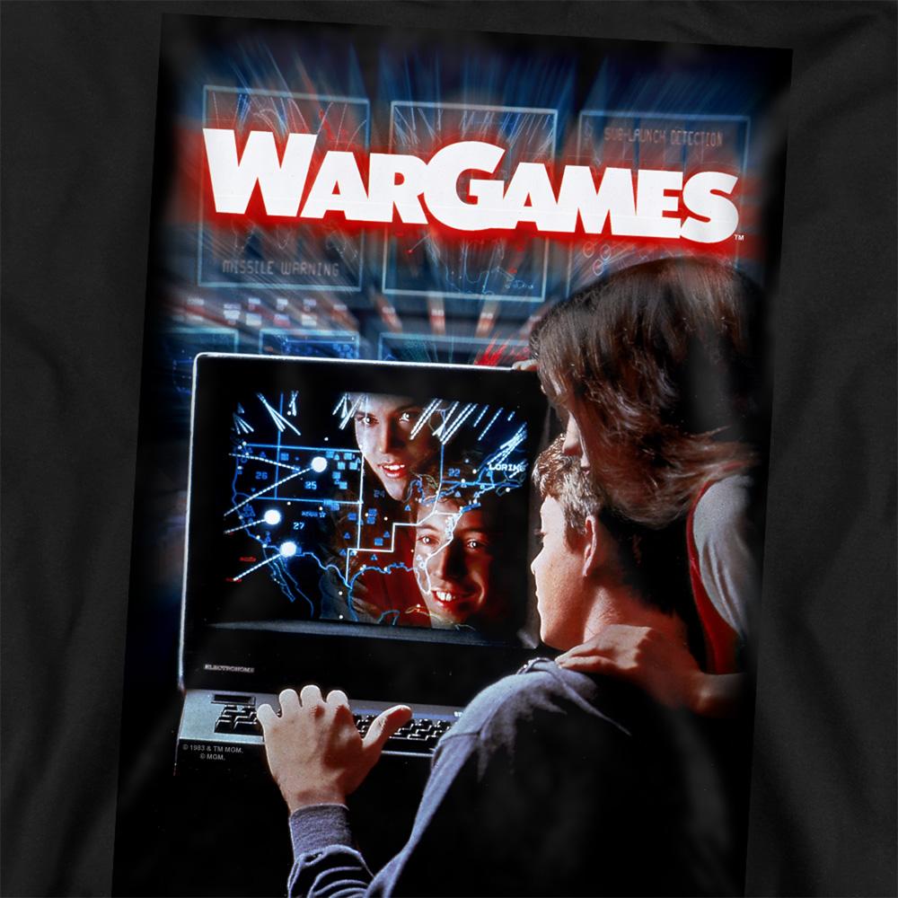 Black - Side - WarGames Unisex Adult Poster Sweatshirt