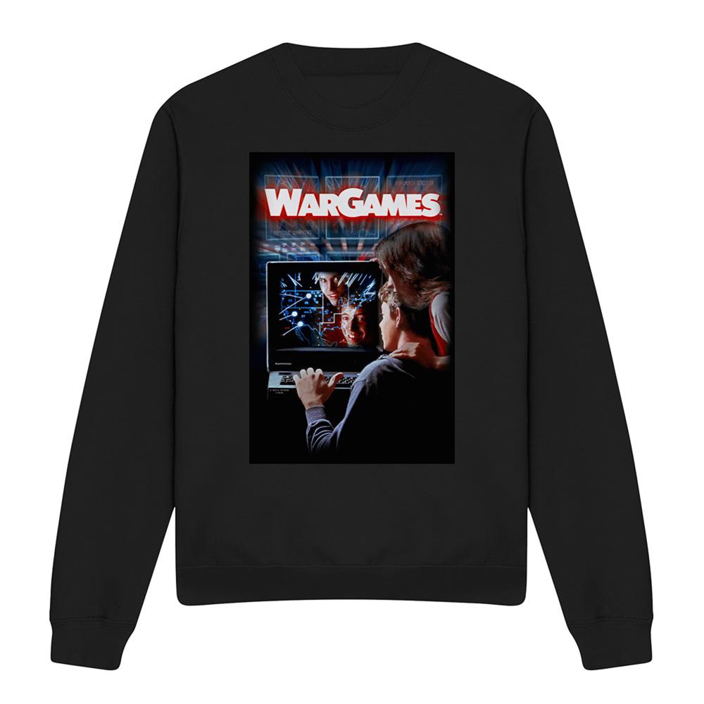 Black - Front - WarGames Unisex Adult Poster Sweatshirt