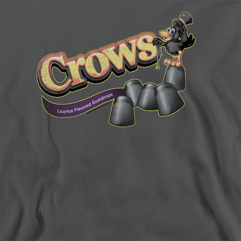Charcoal - Side - Tootsie Roll Unisex Adult Crow Sweatshirt