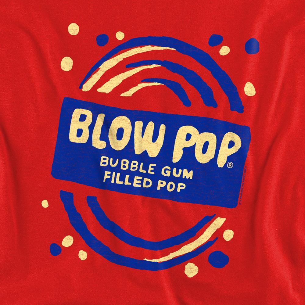 Red - Side - Tootsie Roll Unisex Adult Blow Pop Rough Sweatshirt