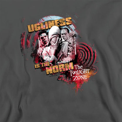 Charcoal - Side - The Twilight Zone Unisex Adult Ugliness Is The Norm Sweatshirt