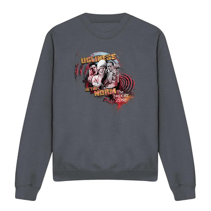 Charcoal - Front - The Twilight Zone Unisex Adult Ugliness Is The Norm Sweatshirt
