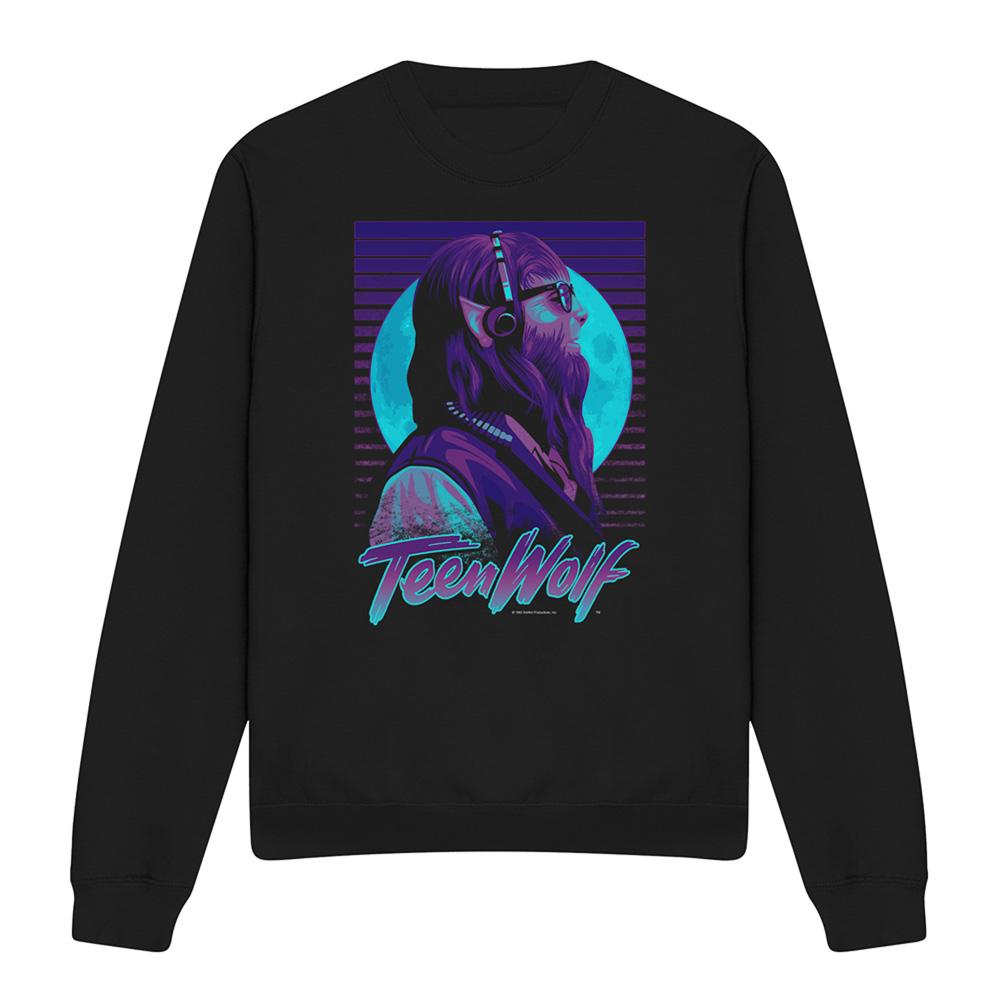 Black - Front - Teen Wolf Unisex Adult Headphones Sweatshirt