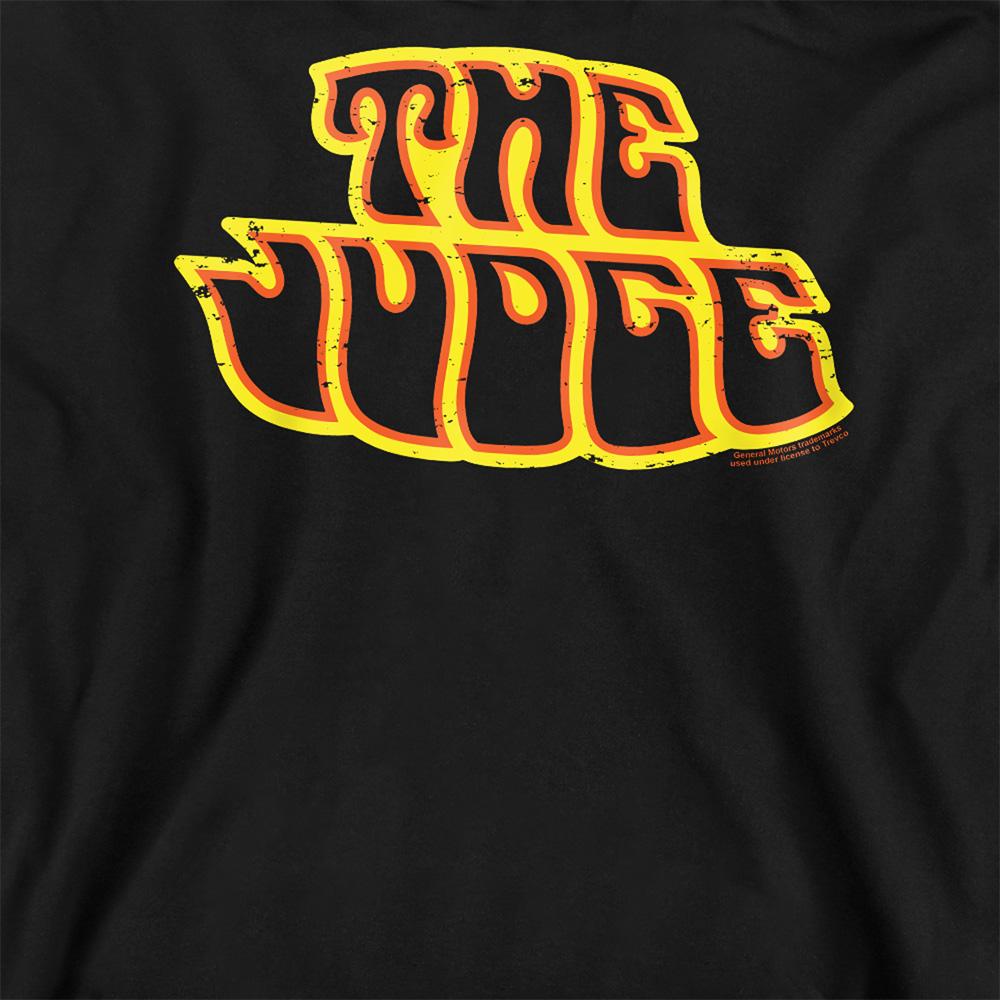 Black - Side - Pontiac Unisex Adult The Judge Logo Sweatshirt
