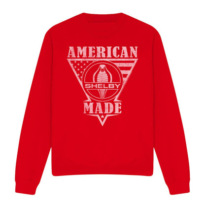 Red - Front - Carroll Shelby Unisex Adult American Made Flag Sweatshirt