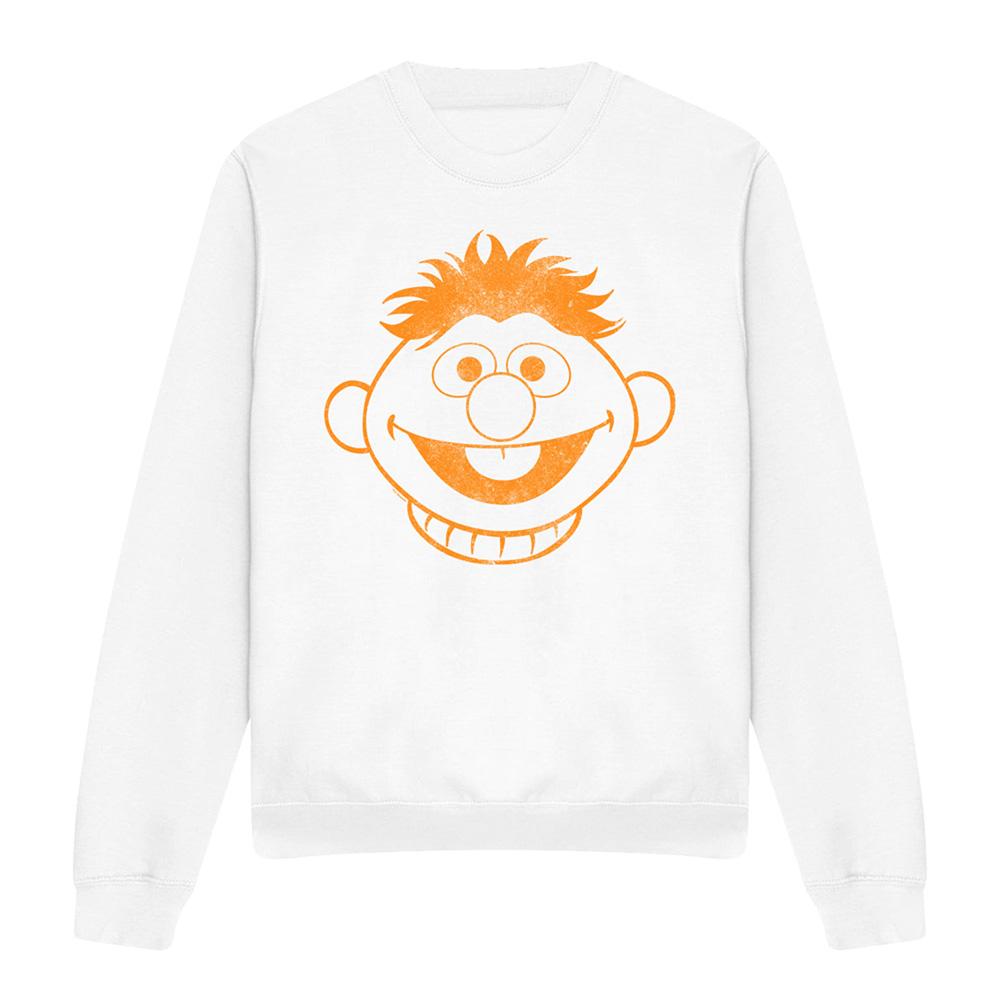 White - Front - Sesame Street Unisex Adult Ernie Sweatshirt